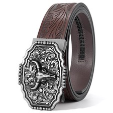 Ratchet Cowboy Belt, Western Ratcheting Belts for Men Ratchet Western Belt wi...