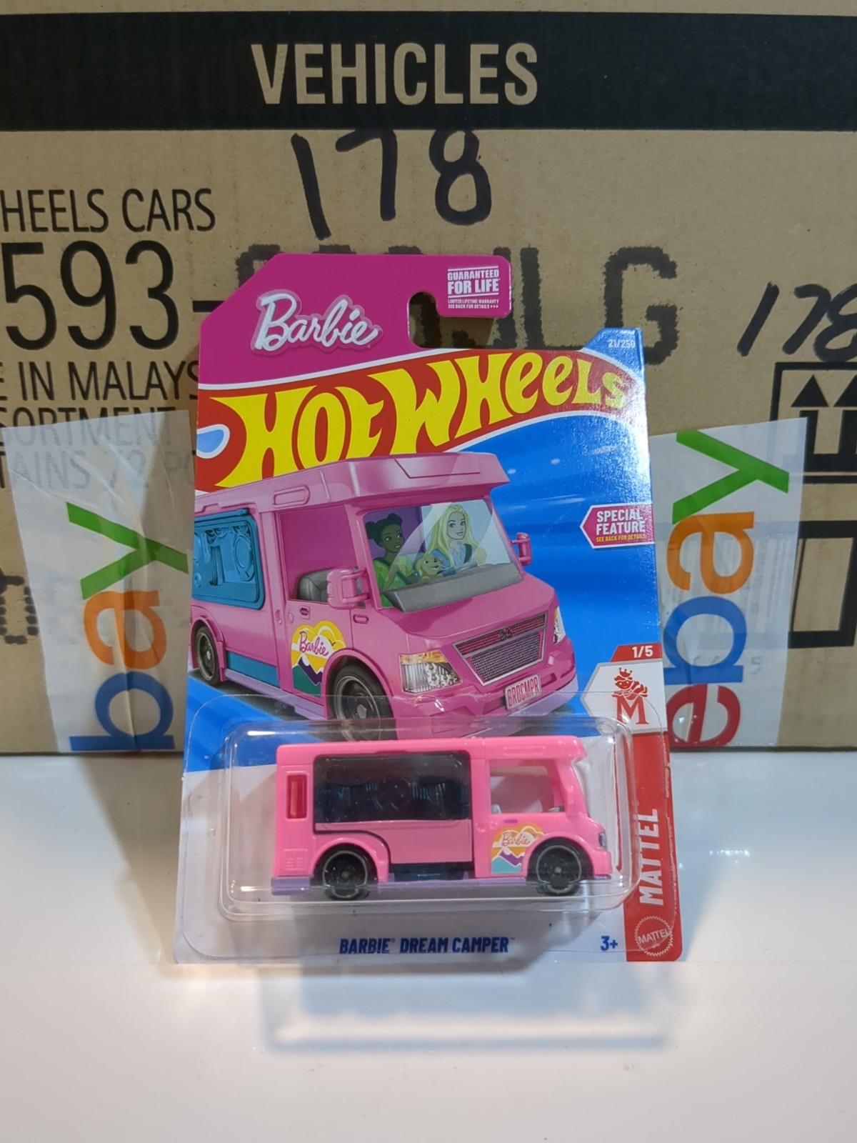 Brand New 2026 Hot Wheels Pink Barbie Dream Camper-Mattel #1/5!