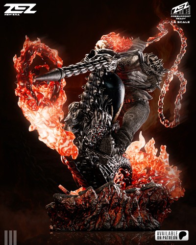 Ghost Rider Statue 3D Printed Kit Unpainted/Unassembled - Picture 4 of 24