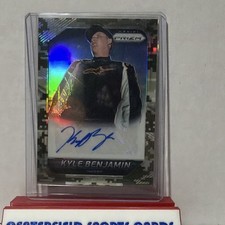 Panini Prizm NASCAR Kyle Benjamin Autographed Camo Prizm /40 #KN
