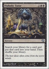 Diabolic Tutor - Normal MP MTG 9th Edition
