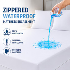 Zippered Mattress Encasement Bed Bug Proof Waterproof Mattress Cover Protector