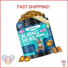 Woyamay Cat Calming Treats, 500 Crunchy Creamy Calming Chews for Cats, Natural
