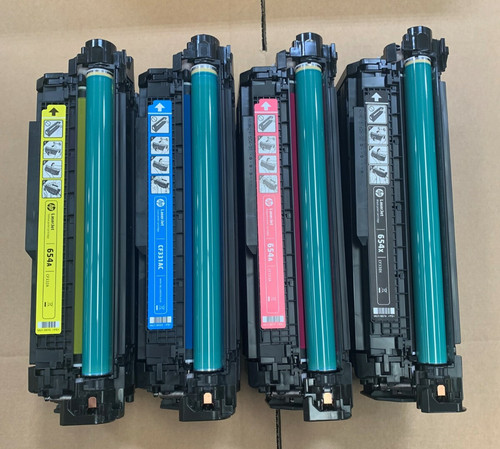 HP M651 Komplett Original Toner Set 654A CF330AC CF331AC CF332AC CF333AC