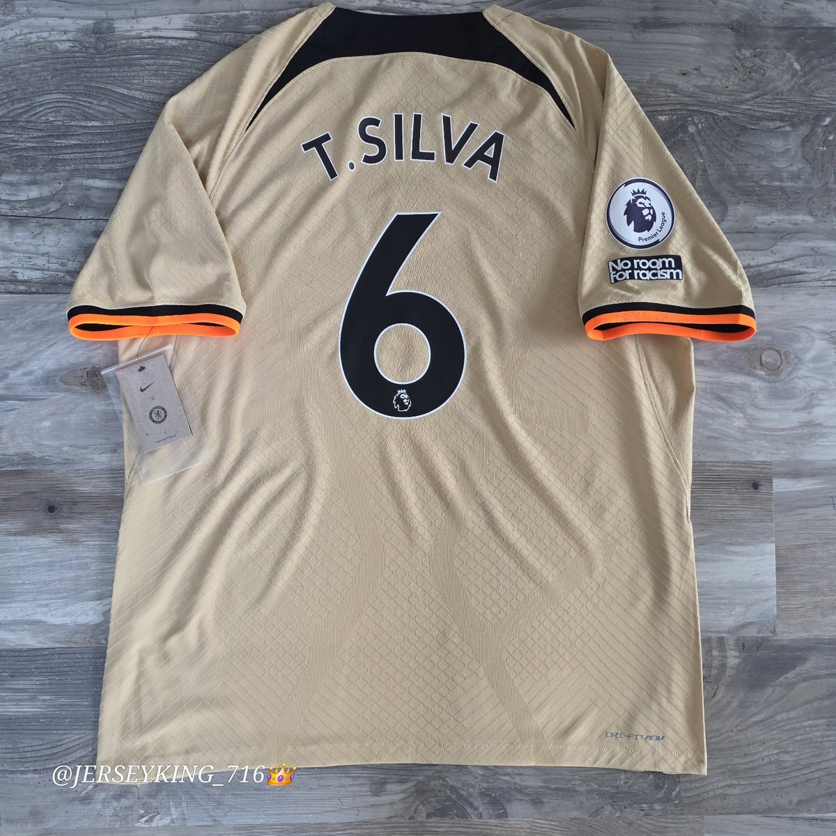 【新品未使用】Nike Chelsea FC T.SILVA シャツ Mサイズ Nike Chelsea Home T.Silva 6 Jersey 2023-2024 (Premier League)