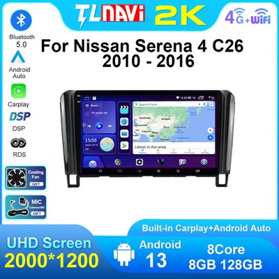 For Nissan Serena 4 C26 2010-2016 CarPlay Car Radio GPS Multimedia Video Player