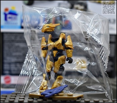NEW HALO MEGA BLOKS CONSTRUX COVENANT GOLD ELITE ULTRA MINI FIGURE HKT17