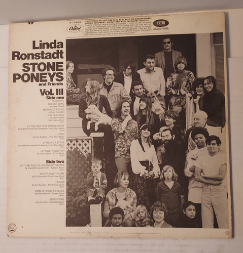 LP Linda Ronstadt "Stone Poneys Vol. III" Capitol Stereo ST 2863 - Picture 2 of 4