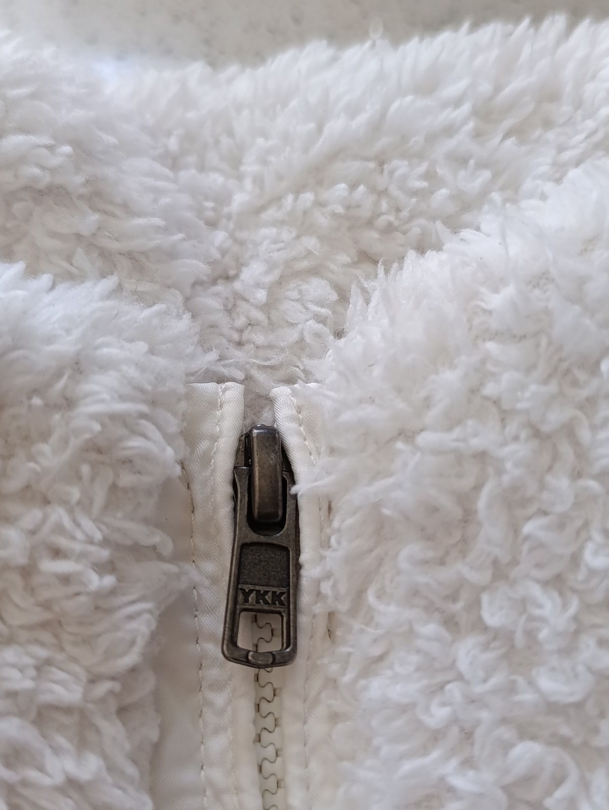 Women's Patagonia Vest Los Gatos size S white Furry Full Zip Fleece pile cozy thumbnail 14