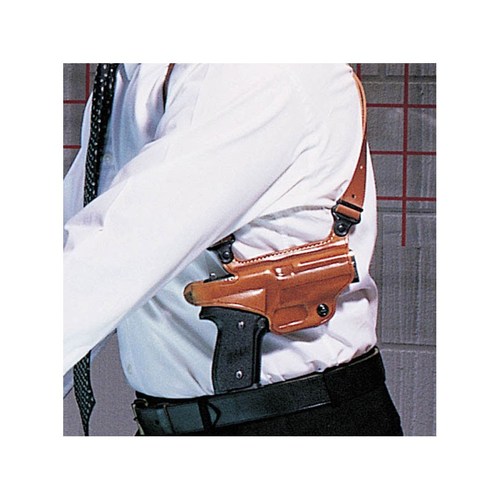 GALCO Miami Classic Shoulder Holster, RH, Tan, 4.5 in., For Glock