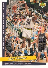Karl Malone Utah Jazz 1993 NBA Signature Moves Upper Deck 