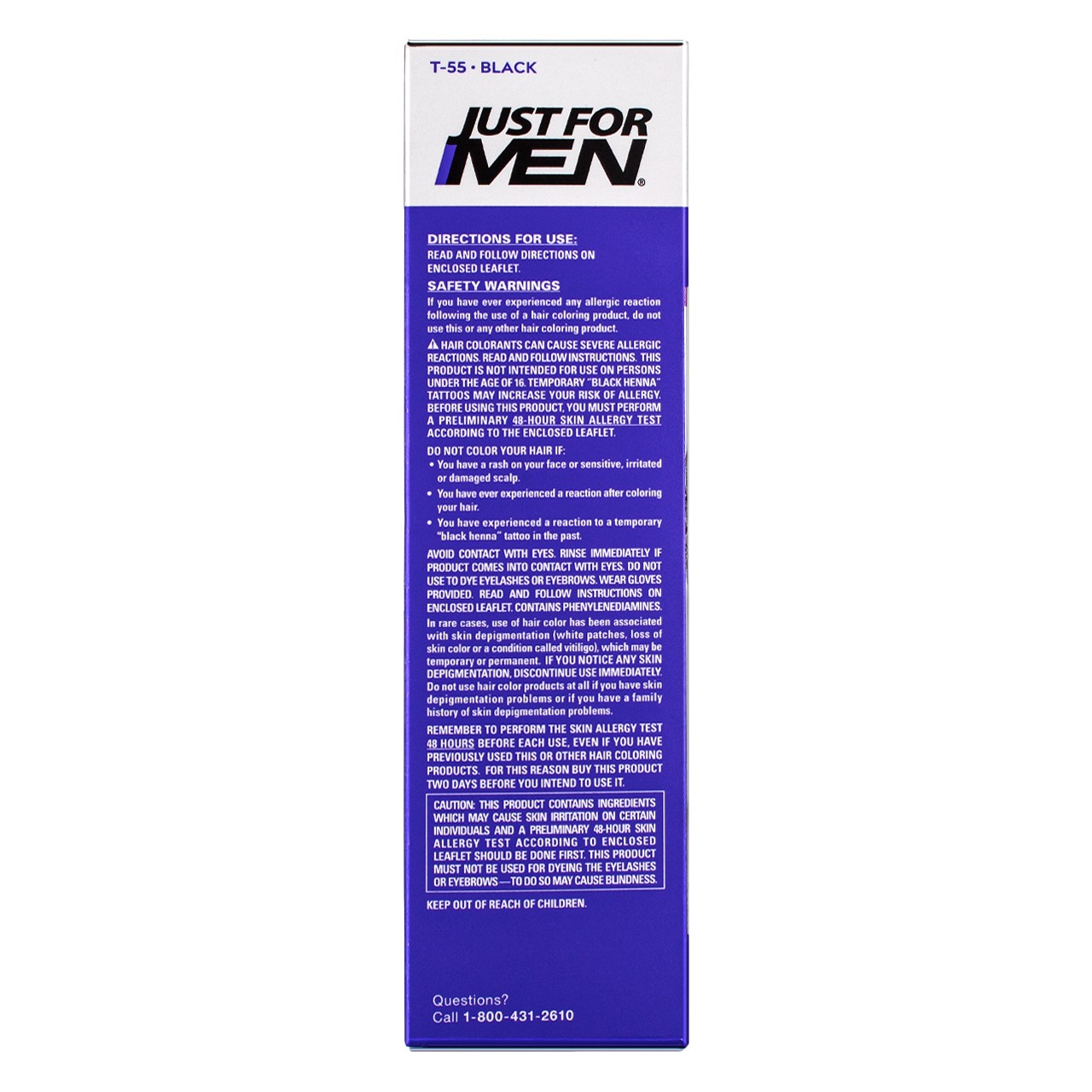 3 Pack Just For Men Touch of Gray Hair Color, Black T-55