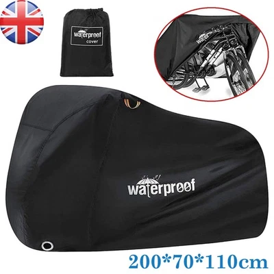 Waterproof Mountain Bike Bicycle Cover Heavy Duty Outdoor Protector 1/2Bikes - Image 1 of 4
