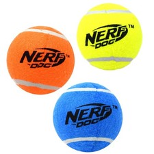 Dog Squeak Tennis Ball Dog Toy, 2.5 inch, 3 Pack