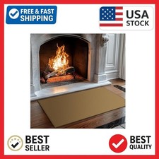 Hearth Rugs for Fireplaces Fire Resistant,48x28 inches Fireproof Fireplace Mat H