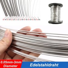 Edelstahldraht &Oslash;0.05-3mm Bindedraht Gartendraht 304 Basteldraht 30/50/100 Met