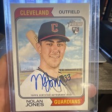 Topps 2023 Heritage Real One Autographs Nolan Jones RC Auto #ROA-NJ
