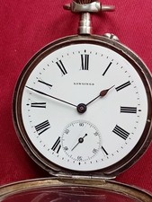 Rzadki zegarek kieszonkowy Longines ze srebra 0,800 jest na sprzedaż.