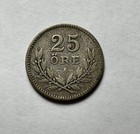 1917-W SWEDEN 25 ORE COIN 60% SILVER — photo 4