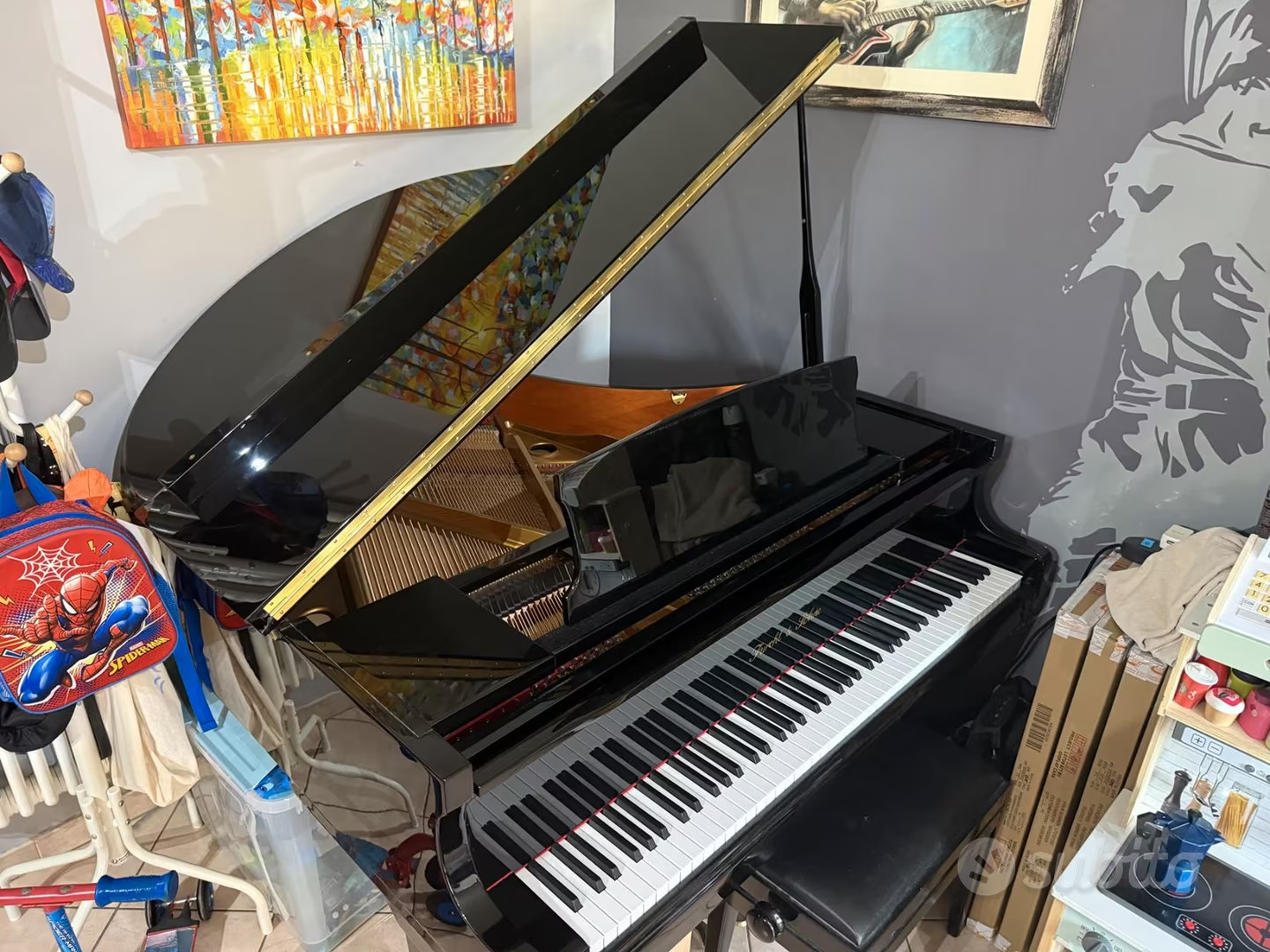 Pianoforte a coda Furcht & Söhne GP142 nero lucido