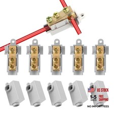 10Pcs 6 AWG Gauge T-Type Wire Connector Nut Kit, 80A Splicing 6awg 80A-T shape