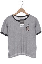 Pull & Bear T-Shirt Damen Shirt Kurzärmliges Oberteil Gr. S Grau #d71f573