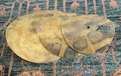 Sabian XSR Effeks Clap Cymbal Stack 11/13/15 inches, Raw Finish #1/2 - Picture 5 of 7