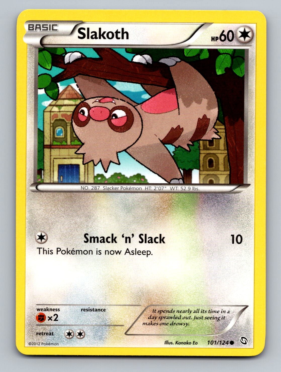 Slakoth 101/124 Common Dragons Exalted Pokemon Near Mint