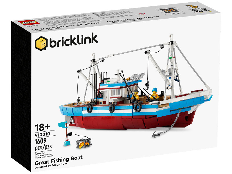 LEGO Bricklink Designer Program Great Fishing Boat Box Set 910010 (SEALED)