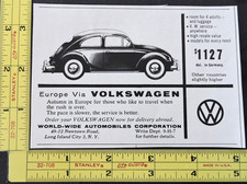 Vtg 1957 Print Ad - Volkswagen Vw Bug Long Island City Ny Wprice