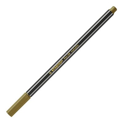 Premium-Filzstift STABILO Pen 68 metallic Einzelstift gold Malstift Fasermaler