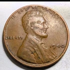 Rare 1940 Lincoln Wheat Penny No Mint Mark Circulated One Cent Copper