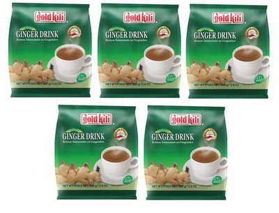 5er Pack - GOLD KILI Großpackung Instant Ingwergetränk [ 5x 360g(20x18g) ] KV