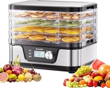 5-Tier Home Food Dehydrator, 400W, Adjustable Temp