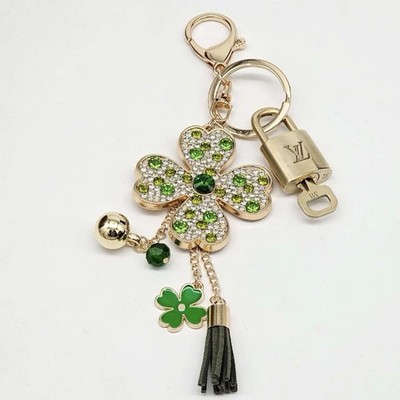 Authentic Louis Vuitton Lock & Key w/ Unbranded Flower Bagcharm, Keychain
