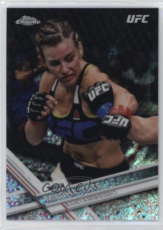2017 Topps Chrome UFC Diamond Refractor Miesha Tate #33 1qt