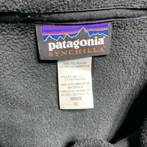 Patagonia Simple Synchilla Jacket Fleece Full Zip Black XL Morgan Stanley image 4