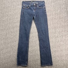 Express Stella Barely Boot Jeans Womens 0R Dark Wash Low Rise Stretch Denim