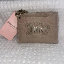 Juicy Couture Small Mini Flap Foldable Women’s Wallet Sandstone/Beige