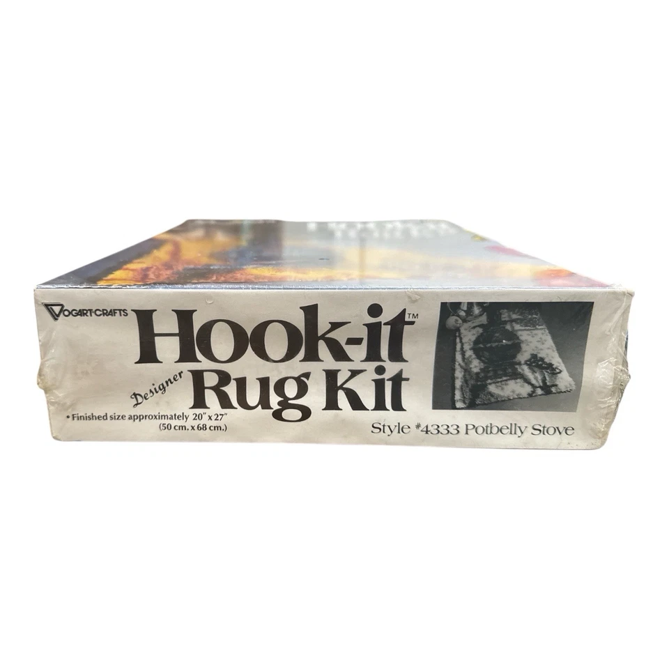 Kit de alfombra Vogart Crafts Hook It de colección estufa Potbelly #4333 20"x27" sellada Foto 4 de 4