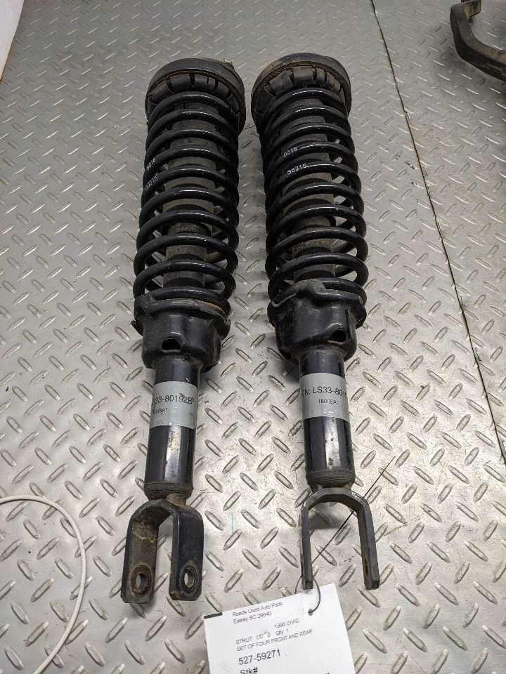 Amortecedores dianteiros e traseiros 96-00 Honda Civic EK fabricante de equipamento original apoios de suspensão com molas STOCK fac15 - Imagem 3 de 4