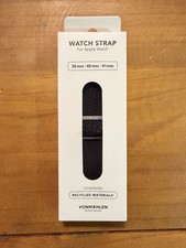 VONMAEHLEN Woven Loop - Zamienna bransoletka do Apple Watch - Czarna