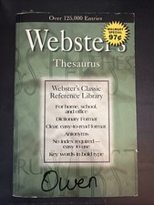 Websters 2 in 1 Dictionary and Thesaurus - Paperback