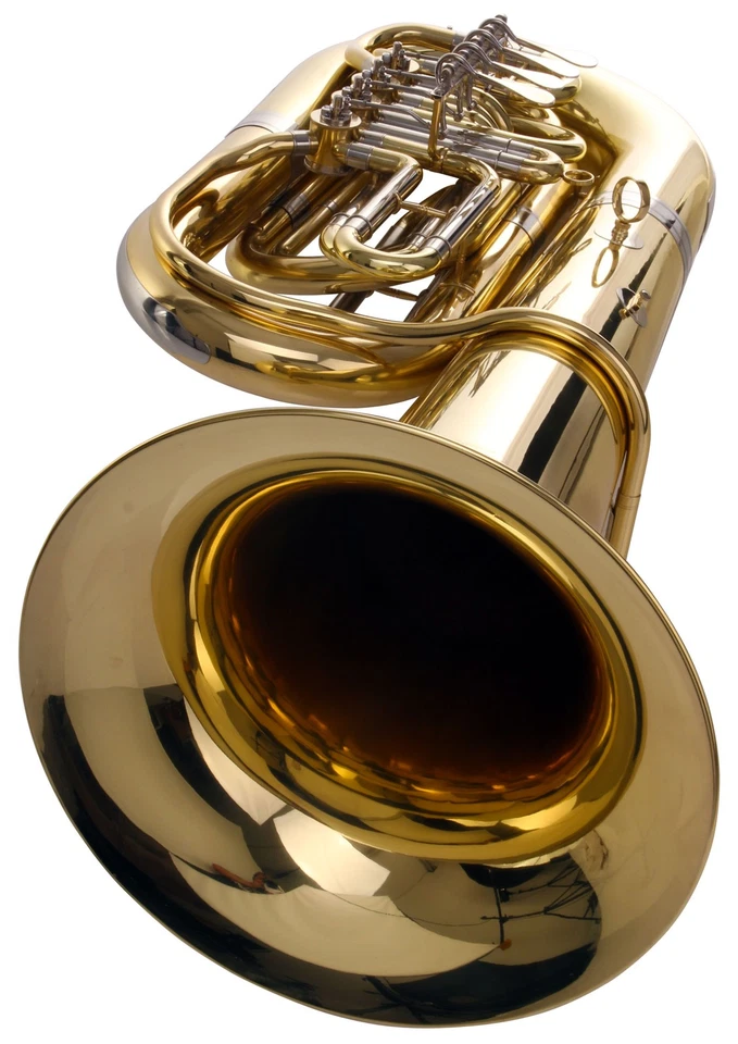 4/4 Bb Tuba Bass Brass Koffer 19 mm Bohrung Messing Mundstück Trolley Koffer - Bild 2 von 4