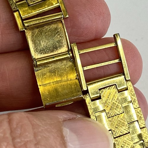 Vintage Bucherer Ladies Swiss Watch Gold Plated Manual Wind Rectangle Bracelet - Picture 8 of 13