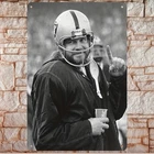 Ken Stabler Vintage Black White Retro Tin Metal Signs Home Décor 8x12