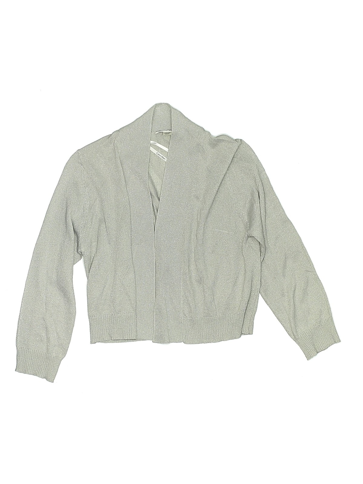 Calvin Klein Girls Gray Cardigan Medium tots