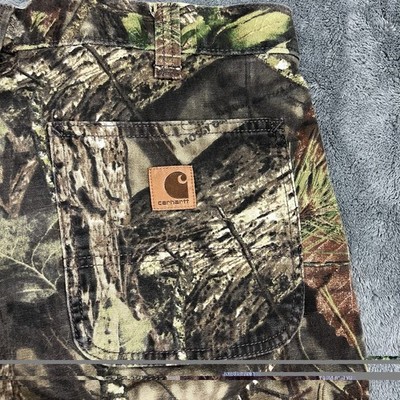 Carhartt Pants Mens 36x30 Cargo Camo Mossy Oak Relaxed Canvas Camo