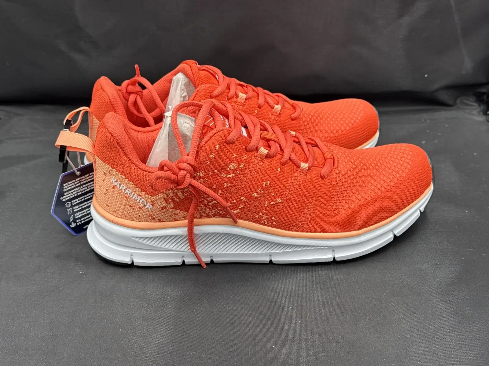 Karrimor Duma 6.0 Womens Running Trainers UK 4 EU 37 Orange Coral Gym BNWT image 2