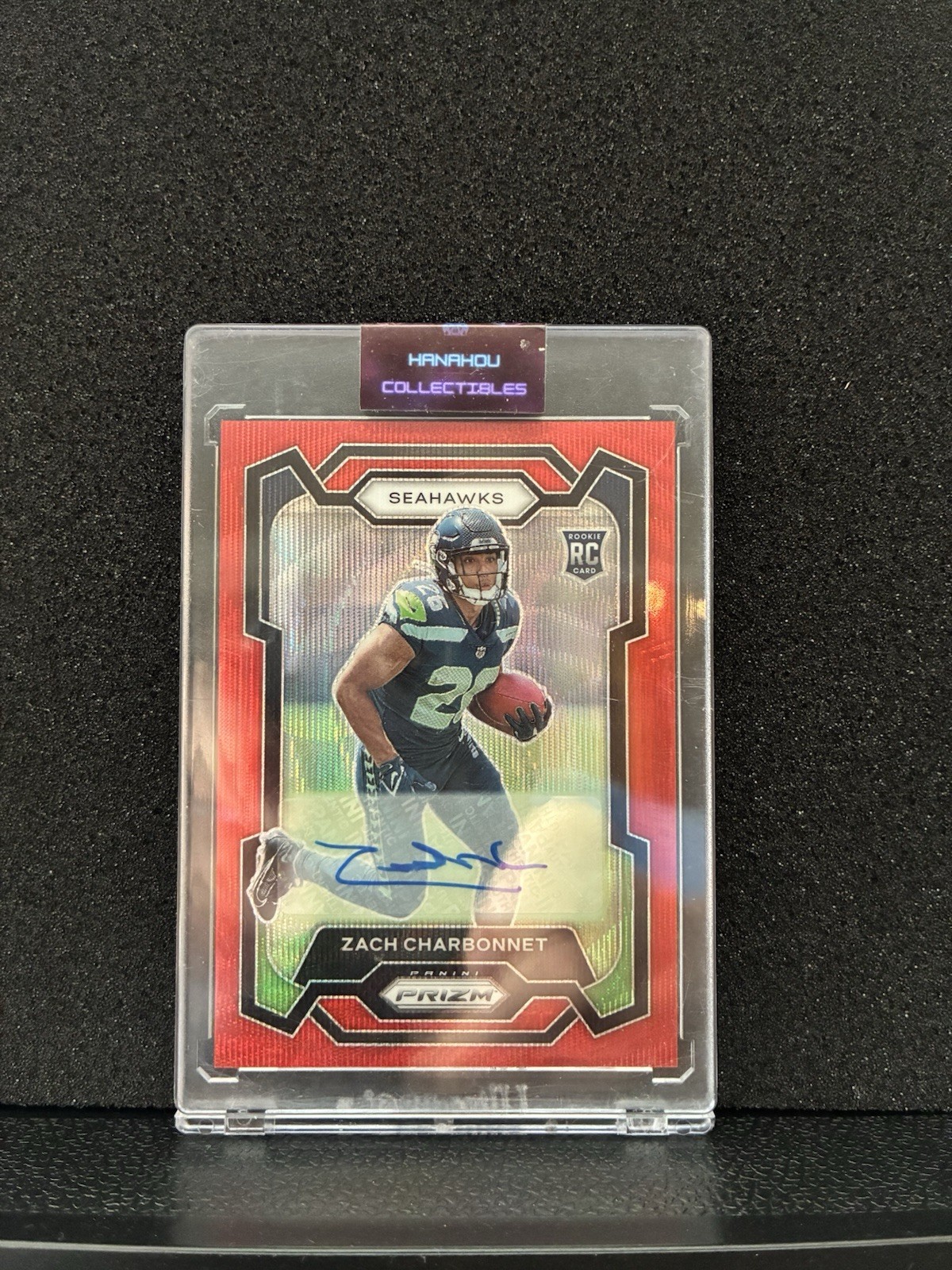 2023 Panini Prizm ZACH CHARBONNET Red Wave #392 RC Auto /149